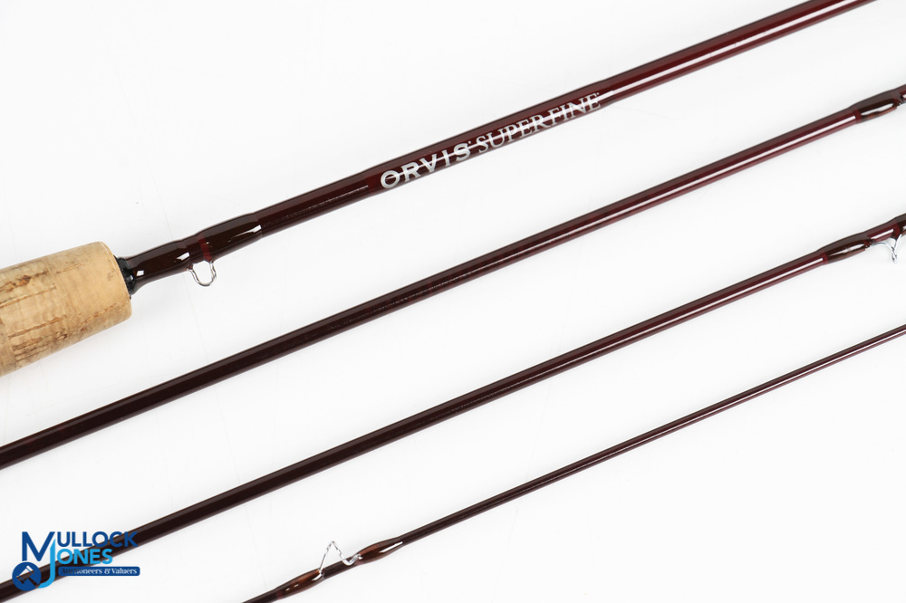 Orvis USA Superfine Full Flex brook carbon fly rod, WT 2 1/8oz, alloy uplocking reel seat with - Image 3 of 3