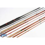 Portax hollow glass float rod 11ft 6" 3pc, 23" handle, alloy sliding reel fittings, red agate butt/