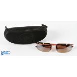 Pair of "Mauri Jim" polarised sunglasses (no scratches), in original hard case with clip and