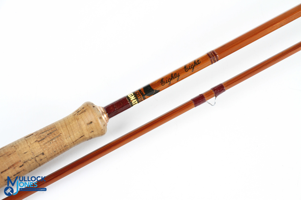 Sharpes Aberdeen Eighty Eight impregnated split cane fly rod 8ft 8" 2pc, line 5/6#, gold finish - Image 3 of 4