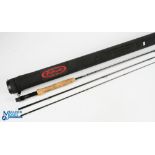 Scott USA carbon fly rod SVS 905/3 3.5oz 9ft 3pc line 5#, alloy uplocking reel seat, lined stripping