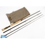 G Loomis USA Cross Current GLX carbon fly rod 9ft 4pc line 11#, double uplocking reel seat with