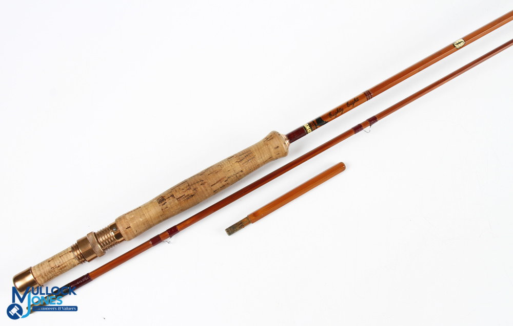 Sharpes Aberdeen Eighty Eight impregnated split cane fly rod 8ft 8" 2pc, line 5/6#, gold finish - Image 2 of 4