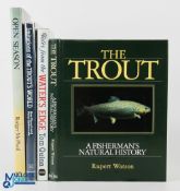 4x Fishing Books - The Trout - a Fisherman's Natural History Rupert Watson 1993, Imitations of The