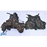 2x Waist Coats Camouflage Backpacks/Tactical Ware, multi pockets webbing vest - one made by Viper