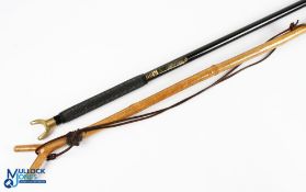 A pair of weighted wading sticks, as follows: Stonefly 2pc weighted 58in wading stick, rubber grip