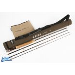 Grey's Streamflex carbon brook fly rod 8ft 4pc line 4#, alloy double uplocking reel seat and collars