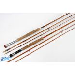 Foster Bros Ashbourne "The Champion" split cane trout fly rod 9' 6" 3pc alloy uplocking reel seat,