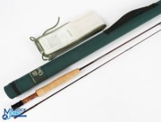 Orvis USA Super Fine full flex carbon brook fly rod, WT 1 7/8oz, 6ft 2pc line 4#, alloy uplocking