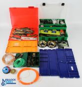 Coarse Fishing Accessories, to include feeders, line, a selection of floats, line Floats