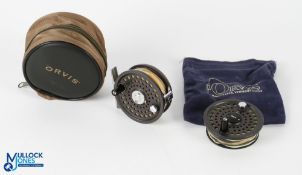 Orvis USA Battenkill Disc 5/6 Made in England alloy trout fly reel with spare spool, 3" spool with