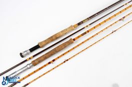 Hardy Alnwick hollow glass fibalite trout fly rod - 9ft 2pc line 7#, alloy uplocking reel seat,