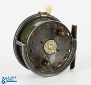 Hardy Bros "The Silex" No 2 alloy casting reel with interesting modifications! 4" twin black