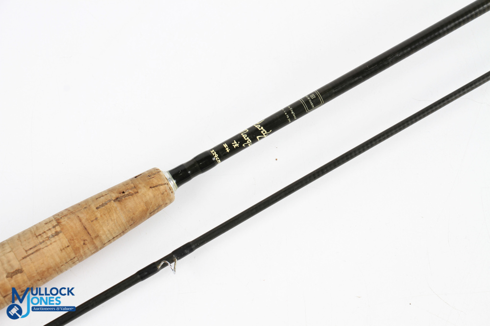 A scarce Hardy Alnwick Marquis carbon brook trout fly rod 7ft 6" 2pc line 4#, alloy sliding reel - Image 3 of 4