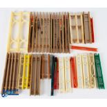 A large collection of line winders, some with rigs - 7x wood; 15x plastic (22)