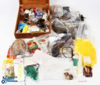 Fly Tying Kit, a complete kit with vice, hooks, wool feathers, flash, quill, fur, etc ideal