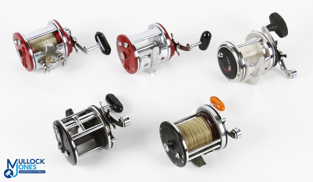 5x Penn Multiplier Reels - including GTO 220cs, 210, no.250 and 2x Jigmaster 500S, all in used - Image 2 of 2