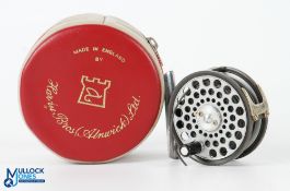 Hardy Bros "The Flyweight" alloy small trout fly reel, 2.5" spool, 2 screw latch, twin palls,