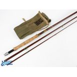 Hardy Alnwick "The Esk Special" hollow glass sea trout/light salmon fly rod 10ft 3pc, alloy
