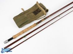 Hardy Alnwick "The Esk Special" hollow glass sea trout/light salmon fly rod 10ft 3pc, alloy