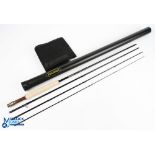 A very fine Sage One Kinetic Technology carbon trout fly rod 2 15/16oz, 596-4, 9' 6", 4pc, line