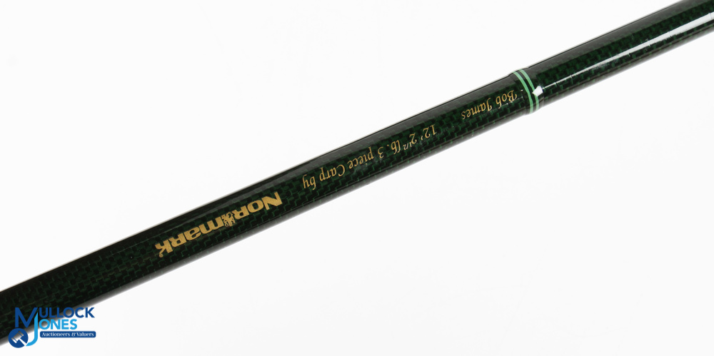 Normark Bob James carbon carp rod 12ft 3pc, 2.5lb, detachable 26" cork/composite handle with MPS-D18 - Image 3 of 3