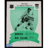 1964 Tour matches in New Zealand match programme; Munster (Germany) v Auckland 30 May 1964 plus