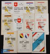 Selection of Belgium home international programmes to include 1948 France, 1950 France, 1951