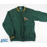 Scarce 1960s/70s Springbok Tracksuit Top: S African green with gold collar & cuff trim and lovely