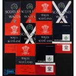 1955-65 Wales & Scotland h&a Rugby Programmes (10): Cardiff (4) & Murrayfield (6) editions over a