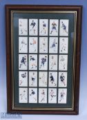 1924 Prominent Rugby Player Cigarette Cards (25): F & J Smith Tobacco Cards, a full set of 25 of