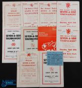 1958-73 Snelling 7s Rugby Programmes inc Autographs (10): Great set from this traditional event,