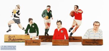 Some of the 1973 Baabaas v NZ Rugby Figures (6): Mike Gibson, Willie John McBride, John Bevan,