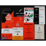1957-73 Tourist Rugby Programmes in Wales etc (7): Aberavon/Neath v Australia 1957-8; Wales U-23 v