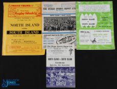 NZ: N Island v S Island Rugby Programmes (4): Issues from Dunedin 1958, 1967 & 1977, and from