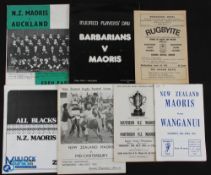 NZ Maori Rugby Programmes (7): v Auckland 1960, Mid Canterbury 1963, Wanganui & the All Blacks 1973,