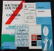 Argentina & Canada 1973-79 in the British Isles Rugby Programmes (7): Argentina v Ulster,