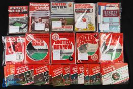 1970-80 Manchester United Home Programmes, to include 1970-71 x13 (7 tokens), 1971-72 x40 (19