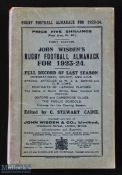 Scarce 1923-24 Wisden Rugby Football Almanack: The first edition of a run of just three seasons. All