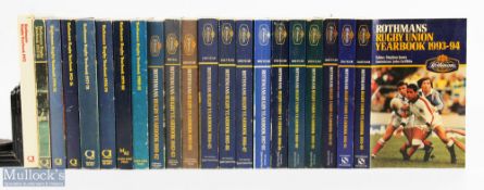 1972-1993 Rothman's Rugby Union Yearbooks (21): Missing only 1976-7 and the last six editions, an