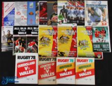 Wales Overseas Rugby Programmes (20): Great spread: in Australia, both tests, scarce NSW Country