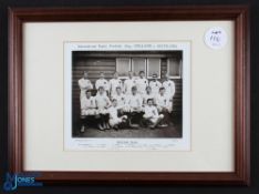 1895 England XV Framed Rugby Photograph: Mounted, modern framed & glazed 15.5" x 12" original
