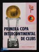 1960/61 Real Madrid v Penarol Intercontinental Cup football programme date 4 sept, 2nd leg,