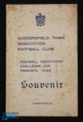 1927/28 Huddersfield v Portsmouth FA Cup Finalists Souvenir publication contains various images