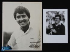Severiano Ballesteros Signed Golf Publicity Photograph et al (2) signed early Seve Ballesteros image