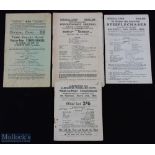 1954 Four Point to Point Steeplechase Meeting Cards, to include Eyton on Severn 24th April 1954,