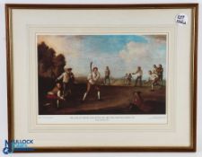 Pair of MCC Collection Prints, Lords Cricket Ground c1830, a copy of Atkinson lithograph, cricket