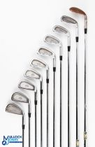 Tommy Horton Personal Playing Set of MacGregor Tourney Irons c1980 - each stamped with the