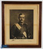1908 Mr Frederick Guthrie Tait, Golf Military engraving, framed and mounted in period frame, size #