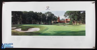 2012 Ryder Cup Medinah Landscape Colour Print - from Stonehouse Golf Collection US titled 'Medinah